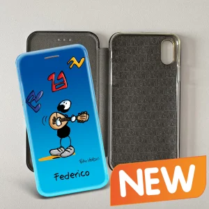 Cover artistica per Smartphone Personalizzata soggetto "Mandolino" modello con apertura "a Libro"
