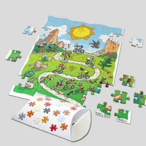 Puzzle bambino 96 pz. "Mountain Bike"