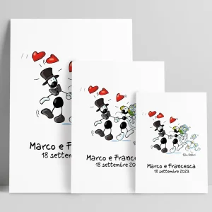 Stampa su poster personalizzata soggetto "Nozze"