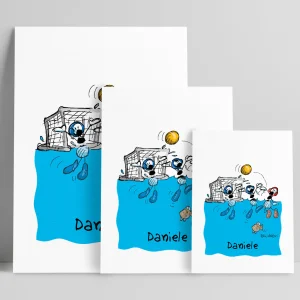Stampa su poster personalizzata soggetto "Pallanuoto"