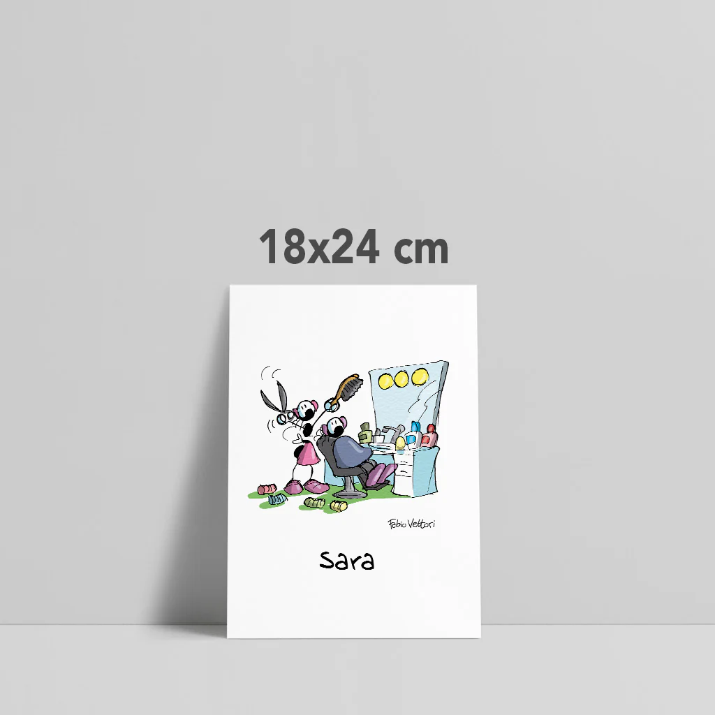 Stampa su poster personalizzata soggetto "Parrucchiera" - immagine 4