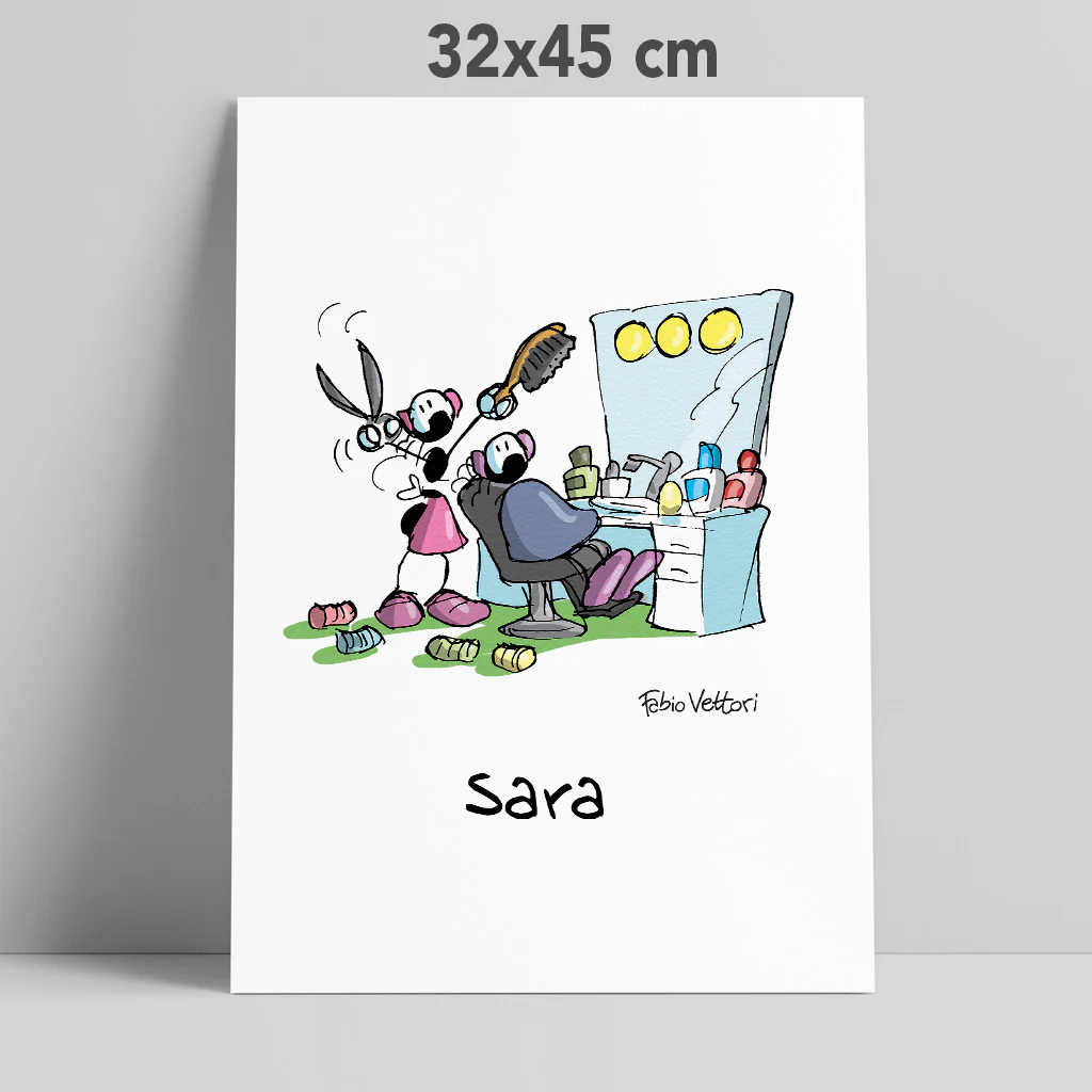 Stampa su poster personalizzata soggetto "Parrucchiera" - immagine 6