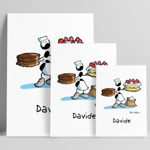 Stampa su poster personalizzata soggetto "Pasticcere"