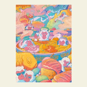Ramen a Jigokudani - Puzzle 500 pezzi - Mandy Matthews