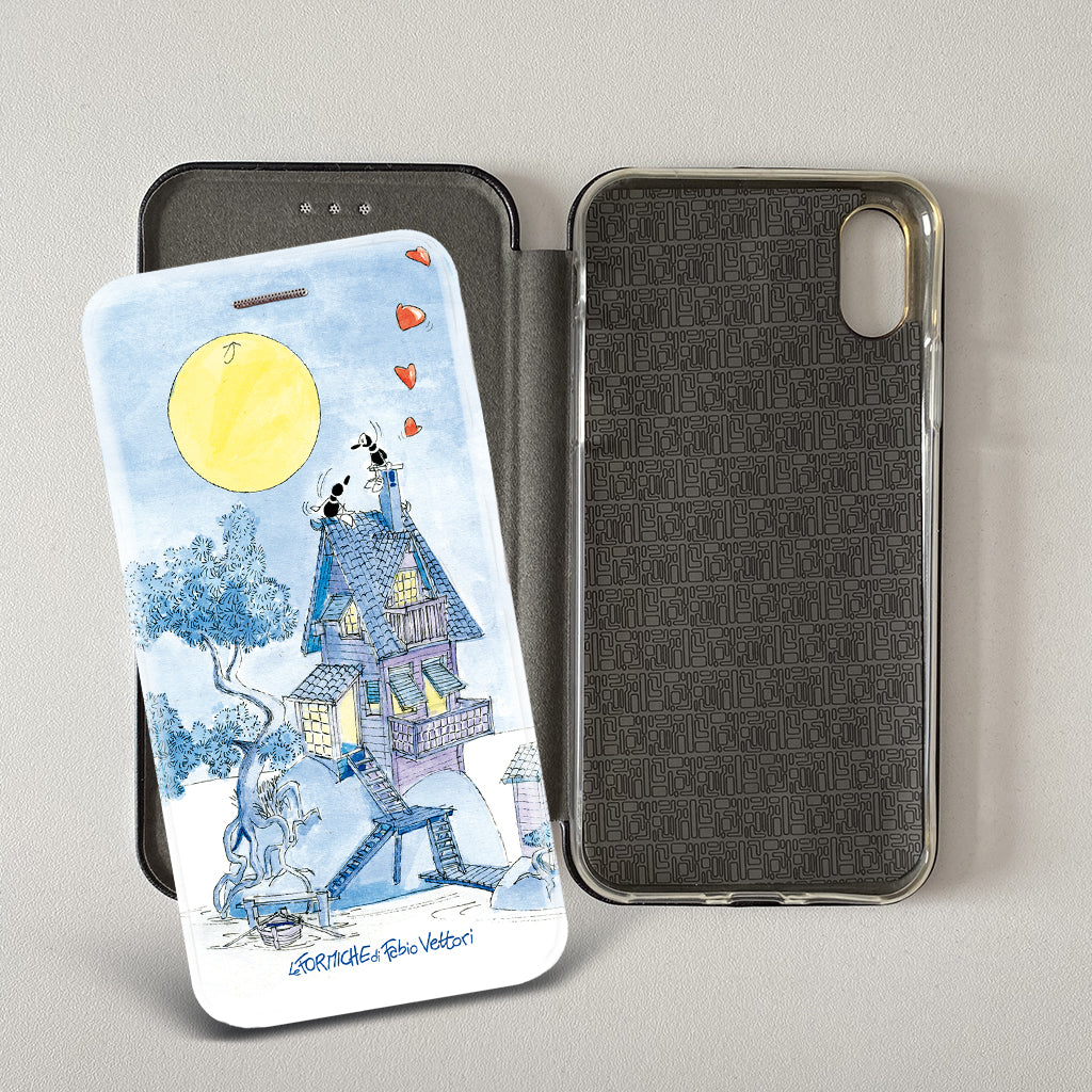 Cover artistica per Smartphone soggetto "Serenata" modello con apertura "a Libro" - immagine 2
