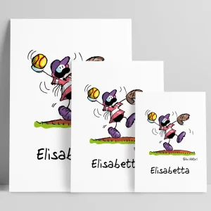 Stampa su poster personalizzata soggetto "Softball"