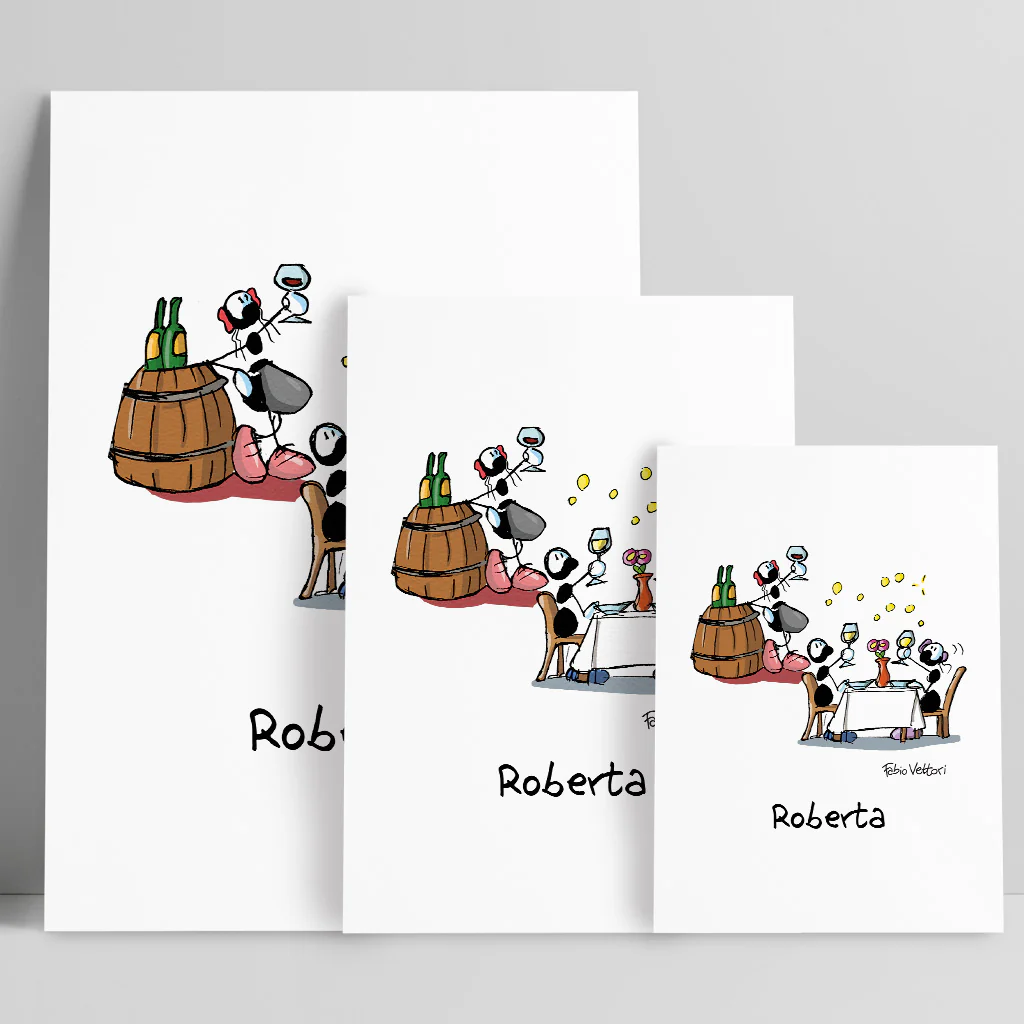 Stampa su poster personalizzata soggetto "Sommelier" - immagine 3