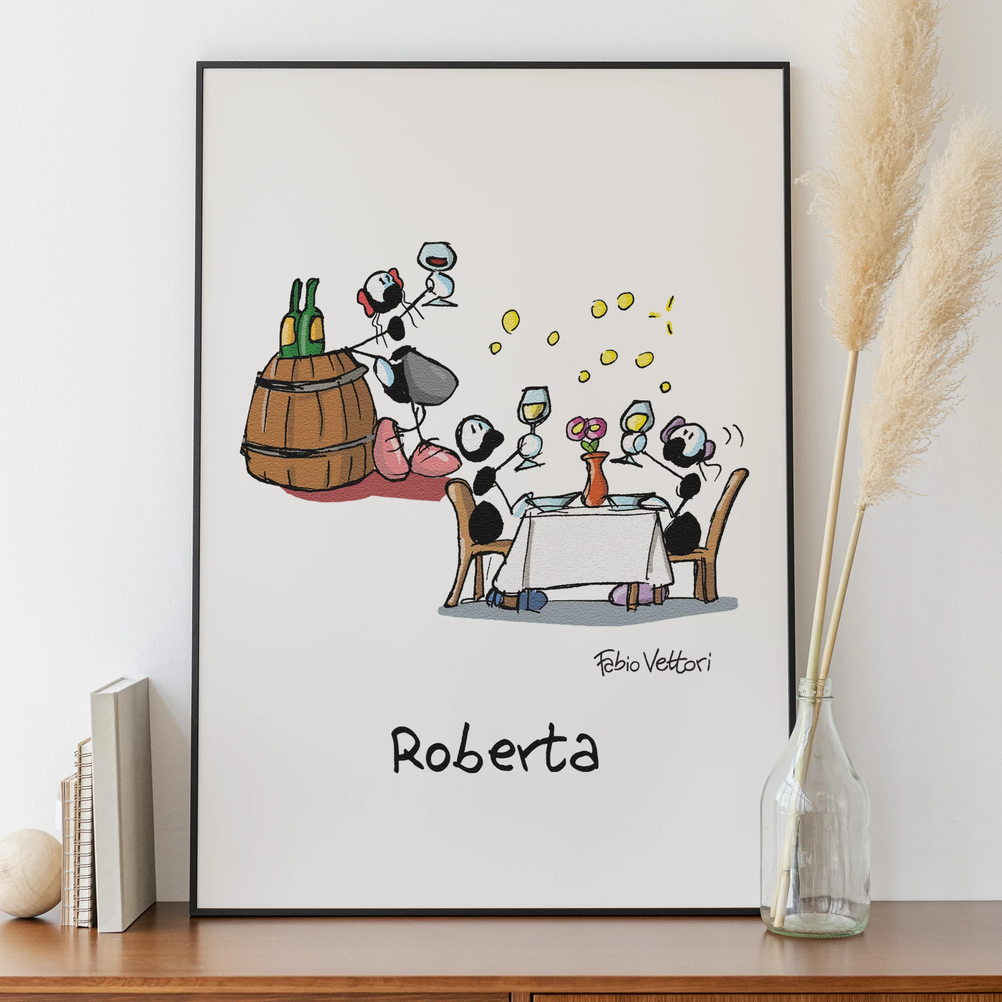 Stampa su poster personalizzata soggetto "Sommelier" - immagine 5
