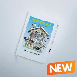 Quaderno A5 Personalizzabile con penna soggetto "Diario della casa"
