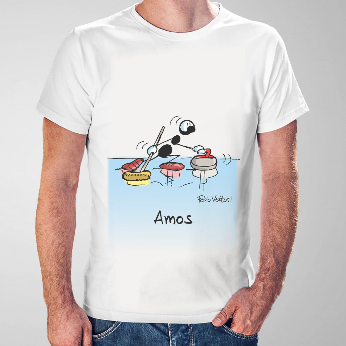 T-Shirt Personalizzata "Curling" - immagine 2
