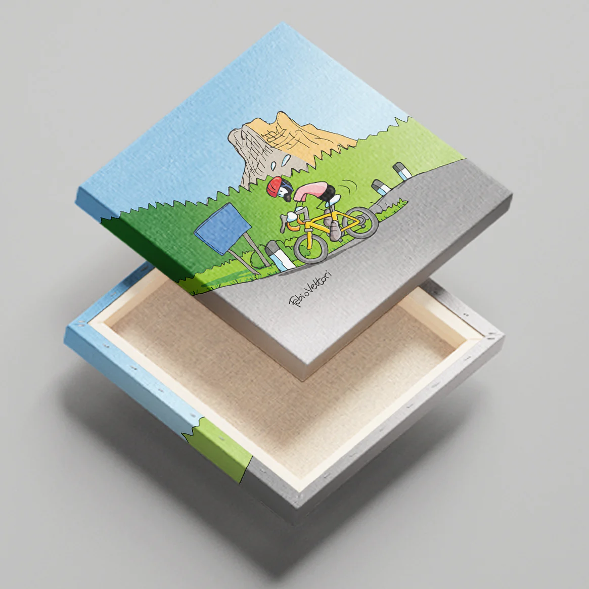 Tela "Gran Fondo" 20x20 cm - immagine 3