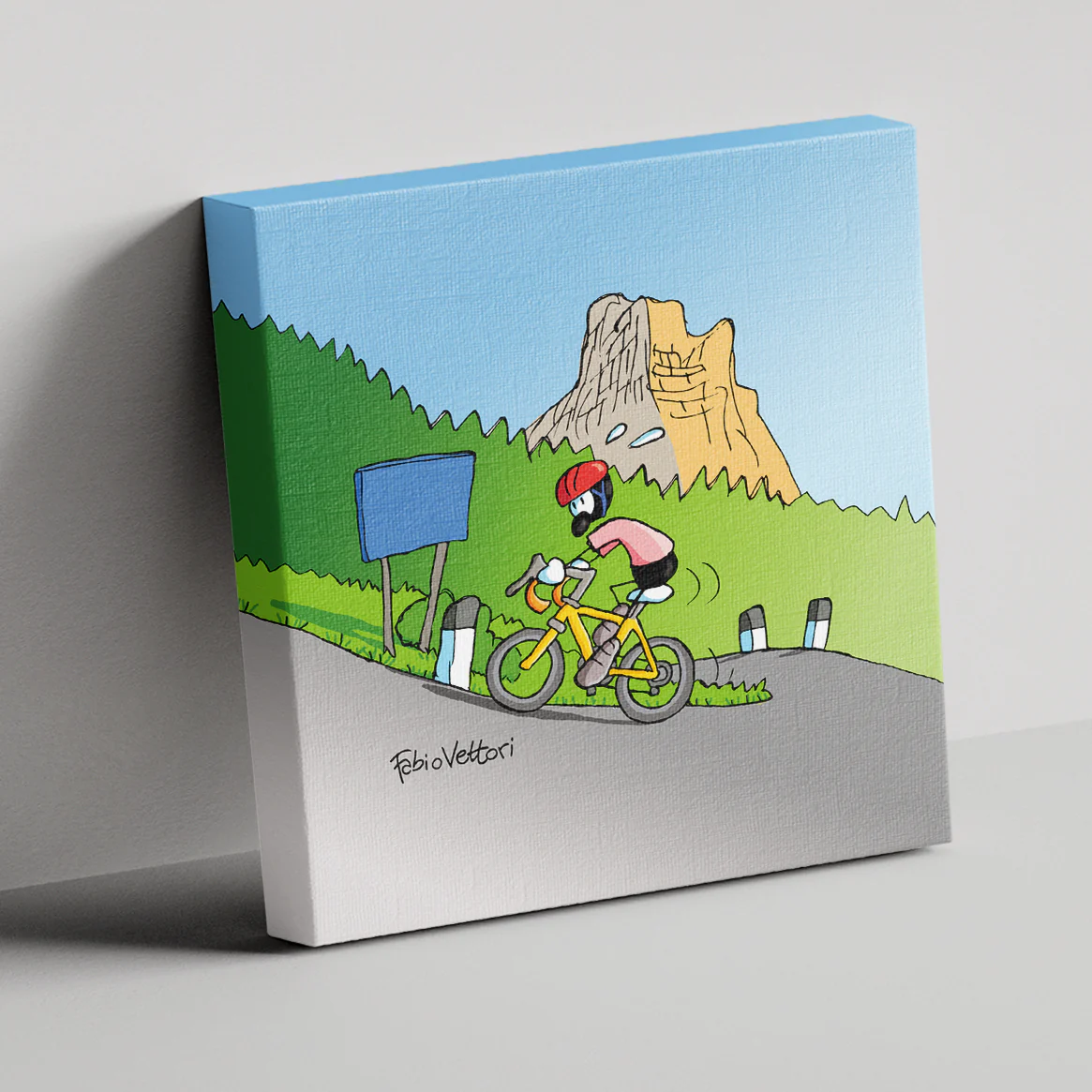 Tela "Gran Fondo" 20x20 cm - immagine 4