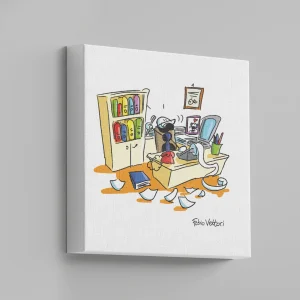 Tela "Impiegato" 20x20 cm