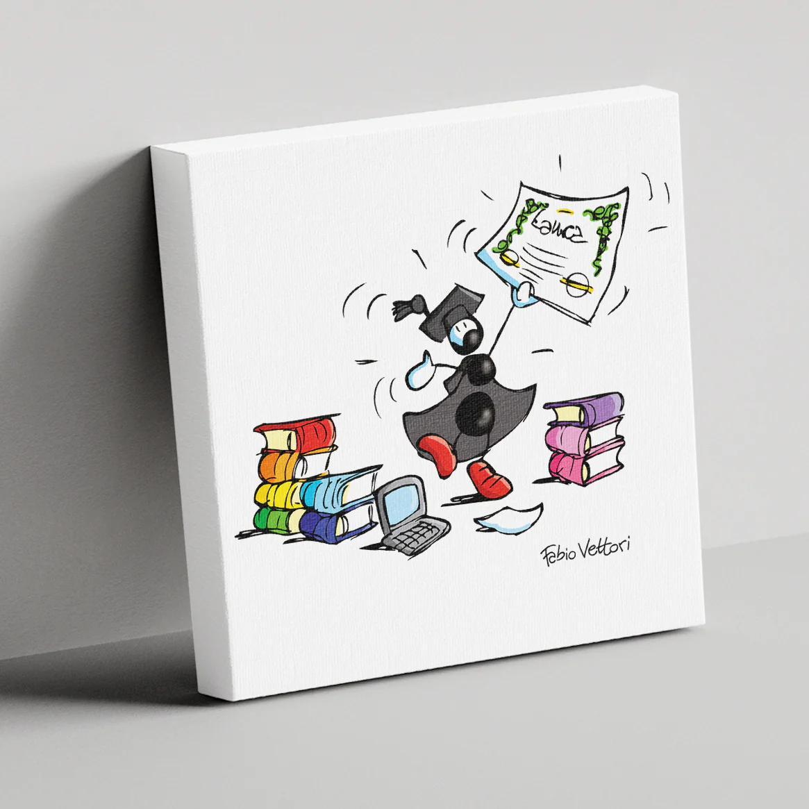 Tela "Laurea" 20x20 cm o 40x40 cm - immagine 4