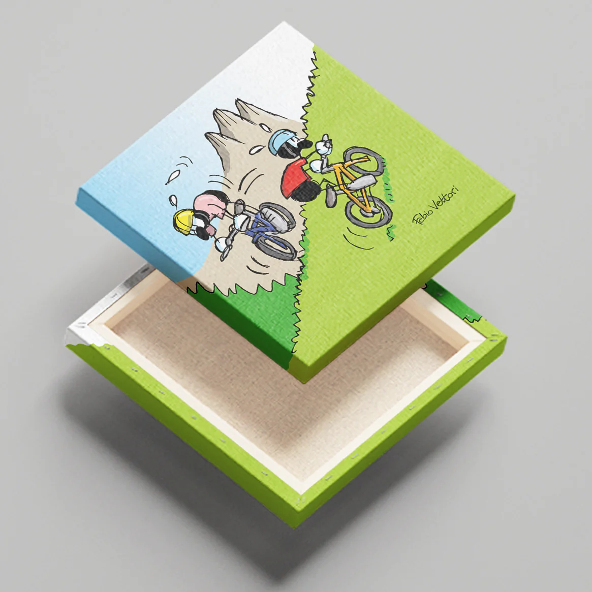 Tela "Mountain Bike" 20x20 cm - immagine 3