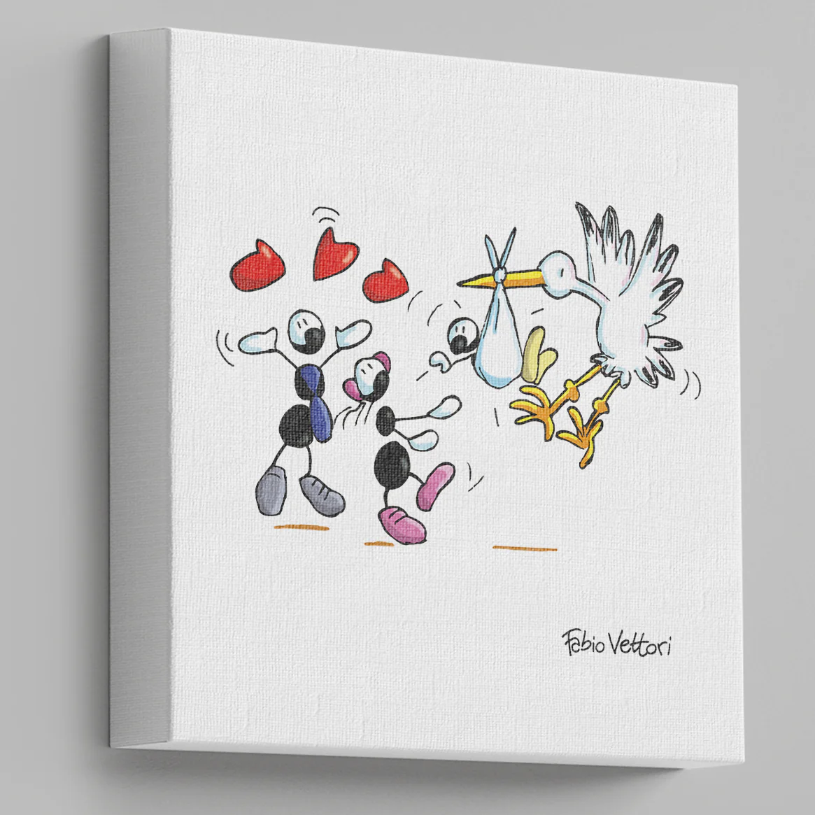 Tela "Nascita" 20x20 cm o 40x40 cm - immagine 5