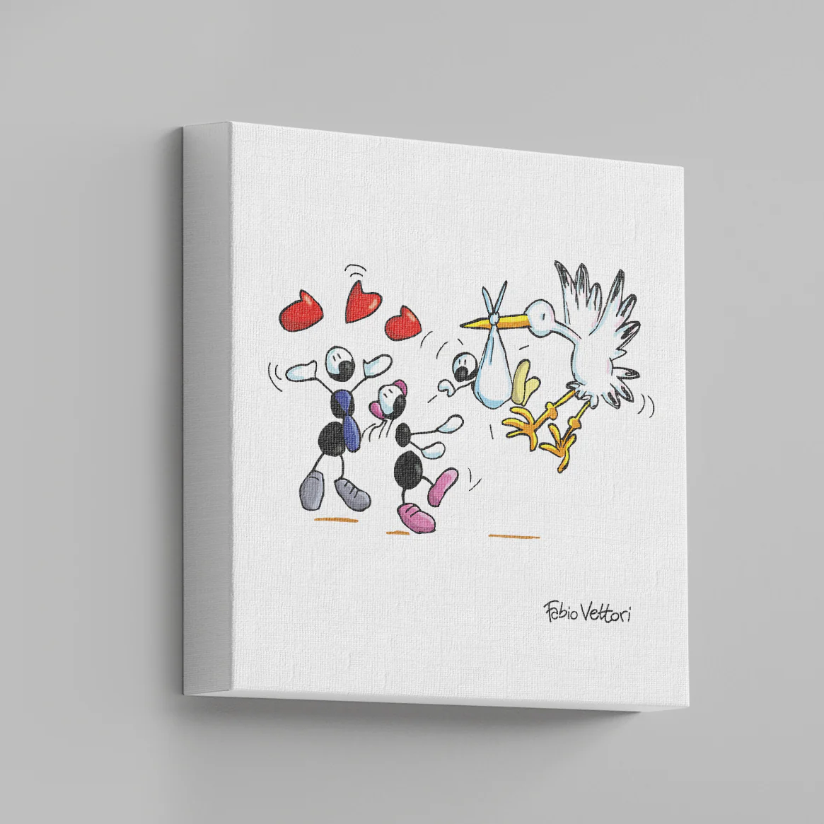 Tela "Nascita" 20x20 cm o 40x40 cm - immagine 2