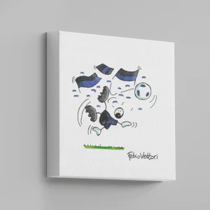 Tela "Nerazzurro" 20x20 cm o 40x40 cm