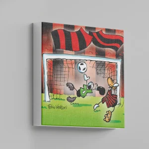 Tela "Rossonero new" 20x20 cm