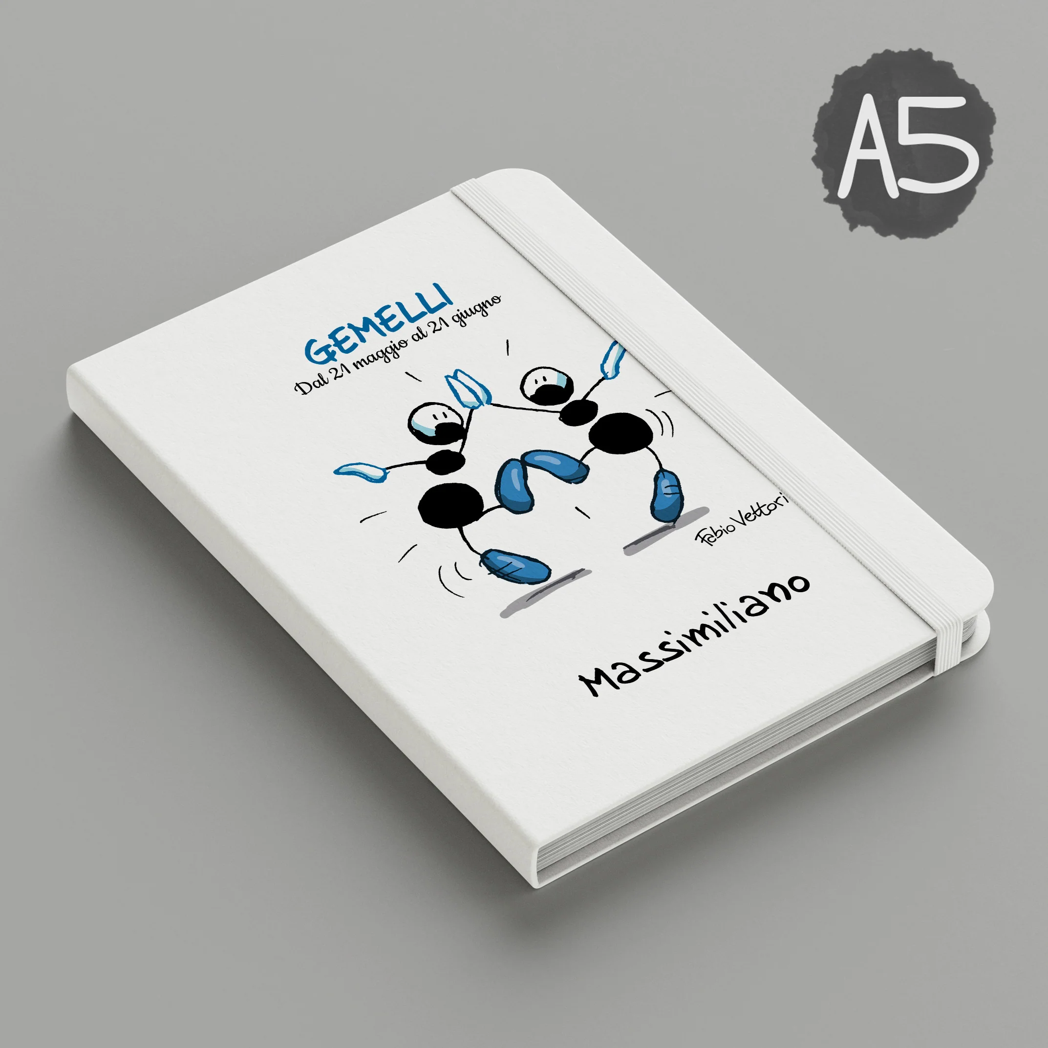Notebook Personalizzato soggetto "Zodiaco - Gemelli" - immagine 3