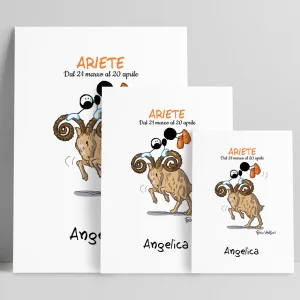 Stampa su poster personalizzata soggetto "Zodiaco - Ariete"